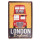 6Y5335 Textschild Nostalgie-Schild Werbeschild Blechschild London Bus Doppeldecker 20x1x30 cm Clayre & Eef