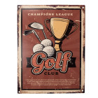 6Y5235 Textschild Blechschild Golf Club 25x1x33 cm Clayre...