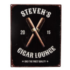 6Y5226 Textschild Blechschild Zigarre Cigar Lounge...