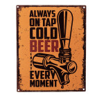6Y5218 Textschild Blechschild Craft Beer Bier Enjoy every...