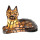 5LL-1215 Tiffany-Tischlamp-Lampe Hund Tiermotiv im klassischen Art-Nouveau-Stil Clayre & Eef/Lumilamp