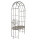 Clayre & Eef - Shabby-Vintage Gartenbank Gartenlaube Rosenbogen Rankbogen Edel-Rost Franzsösiche Lilie Lis von