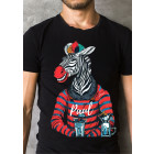 Zebra_Men T-Shirt Funshirt schwarz Berufsbedarf...