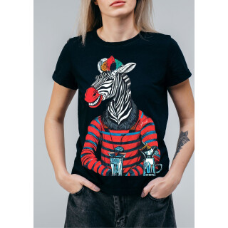 Zebra_Women T-Shirt Funshirt Gastro-Bedarf Service Bar Küche