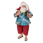 65229 Weihnachtsmann Nikolaus Santa Claus mit Hawaii Hemd...