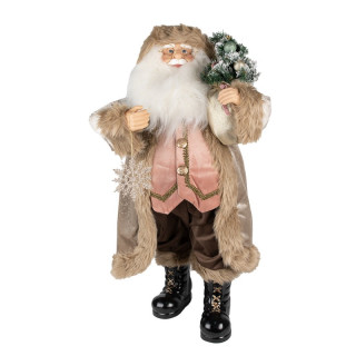 65250 Weihnachtsmann Santa Claus Nikolaus mit Tannenbaum Clayre & Eef