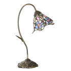 5LL-6311 Tiffany-Tischlampe-Tischleuchte Blume Blüte...