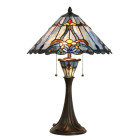 5LL-6313 Tiffany-Lampe-Leuchte-Stehlampe-Stehleuchte...