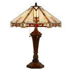 5LL-6325 Tiffany-Lampe-Leuchte-Stehlampe-Tischlampe...
