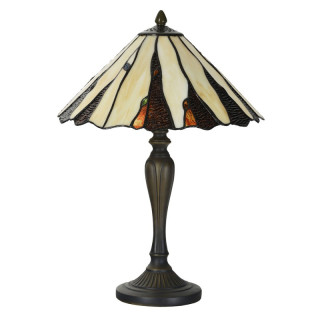 5LL-6317 Tiffany-Lampe-Stehlampe-Leuchte-Stehleuchte Clayre & Eef / Lumilamp 