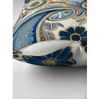 RB_Paisley_blau dekoratives Kissen orientalisches Muster Gringourmand