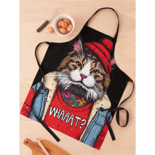 RB_Waldkater_Winteredition Katze Kater Schürze Kochschürze Backschürze Grillschürze Gringourmand