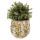 Clayre & Eef - Blumentopf Übertopf mit Zitronen und mediterranen Feeling