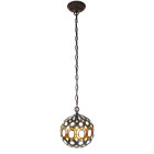 5LL-6270 Tiffany-Hänge-Lampe-Leuchte Clayre & Eef / Lumilamp