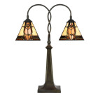 LumiLamp - Tiffany-Tischlampe-Tischleuchte-Schreibtischlampe