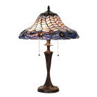 5LL-6338 Tiffany-Tischlampe-Tischleuchte-Stehlampe-Schreibtischlampe Clayre & Eef / Lumilamp