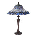 5LL-6338 Tiffany-Tischlampe-Tischleuchte-Stehlampe-Schreibtischlampe Clayre & Eef / Lumilamp
