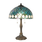 5LL-6347 Tiffany-Lampe-Leuchte-Tischlampe-Schreibtischlampe Clayre & Eef / Lumilamp