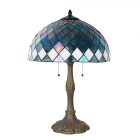 5LL-6347 Tiffany-Lampe-Leuchte-Tischlampe-Schreibtischlampe Clayre & Eef / Lumilamp