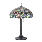 5LL-6350 Tiffany-Tischlampe-Leuchte-Lampe-Schreibtischlampe-Stehlampe Clayre & Eef / Lumilamp