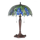 5LL-1216 Tiffany-Tischlampe-Lampe-Leuchte-Schreibtischlampe-Stehlampe Clayre & Eef / Lumilamp