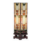 5LL-6353 Tiffany-Lampe-Stehlampe-Stehlampe-Schreibtischlampe Clayre & Eef / Lumilamp