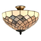 5LL-6331 Tiffany-Decken-Lampe-Leuchte-Fluter Clayre & Eef / Lumilamp