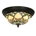 5LL-6335 Tiffany-Decken-Lampe-Leuchte-Fluter Clayre & Eef / Lumilamp