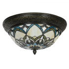 5LL-6335 Tiffany-Decken-Lampe-Leuchte-Fluter Clayre & Eef / Lumilamp