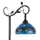 5LL-6241 Tiffany-Bodenlampe-Bodenleuchte Stehlampe Libelle Clayre & Eef / Lumilamp
