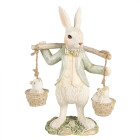 Clayre & Eef - Oster-Deko-Figur Osterhase Hase mit...