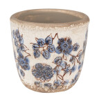 Clayre & Eef - Blumentopf Pflanztopf mit Kornblumen