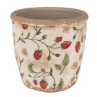Clayre & Eef - Blumentopf Pflanztopf Erdbeeren...