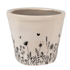 Clayre & Eef - Blumentopf Übertopf Pflanztopf Floral Blümchen Blüten