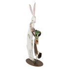 6Y5597 Garten-Deko-Figur Hase mit Wichtel Zwerg Gnom Clayre & Eef