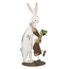 Clayre & Eef - Garten-Deko-Figur Hase mit Wichtel...