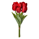 6PL0276 Kunstblume Kunstpflanze Blumen-Strauss Tulpe...