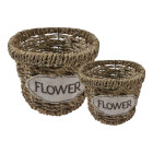 Clayre & Eef - 2er Set Flower DIY-Körbe: Deine...