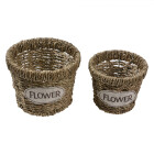 Clayre & Eef - 2er Set Flower DIY-Körbe: Deine...