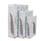 Clayre & Eef - 3er Set Pfau Vintage-Charme:...