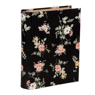 Clayre & Eef - Blumen Vintage-Charme: Aufbewahrungsboxen im antiken Buch-Look
