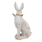 Clayre & Eef - Frühlingserwachen im Wohnzimmer: Hasenfiguren, die den Frühling begrüßen