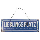 Clayre & Eef - Sprücheschilder: LIEBLINGSPLATZ...