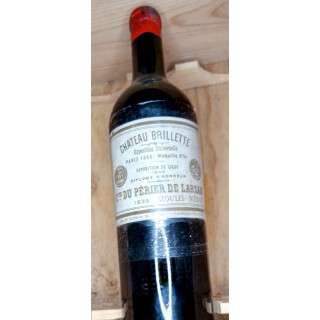 1939 Château Brillette Cru Bourgeois Moulis en Médoc Bordeaux Frankreich