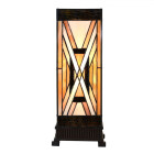 LumiLamp - Tiffany-Tischlampe Klassische Eleganz: Stimmungsvolles Licht für Ihr Landhaus-Zuhause