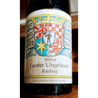 1959 Forster Ungeheuer Riesling Weingut Dr. Bassermann-Jordan Pfalz Deutschland