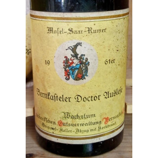1961 Bernkasteler Doctor Riesling Auslese Mosel Saar Ruwer
