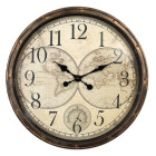 Clayre & Eef - Wanduhr im Weltreise-Look: Deine...
