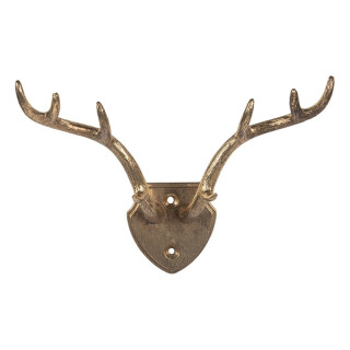 6Y5899 Wandhaken Hirsch-Geweih: Dein goldener Trophäen-Halter! 🦌🏆 Clayre & Eef