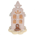 Clayre & Eef - Weihnachten: Rosa Lebkuchenhaus...